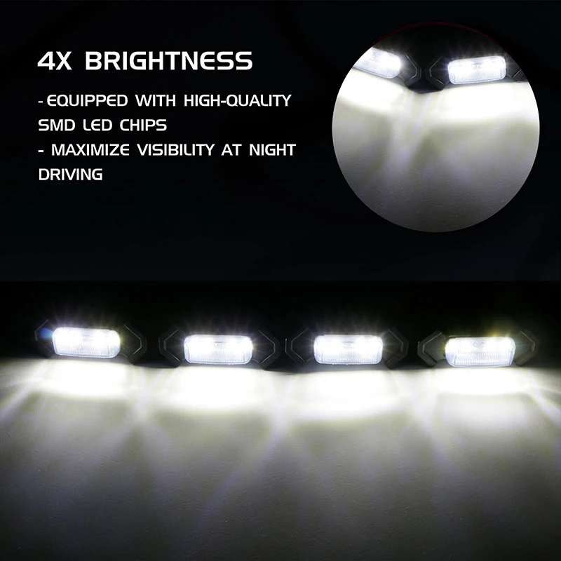 For Toyota RAV4 Grill Light Car Front Grid Warning Daylights DRL Daytime Running Lamp 2019-2022