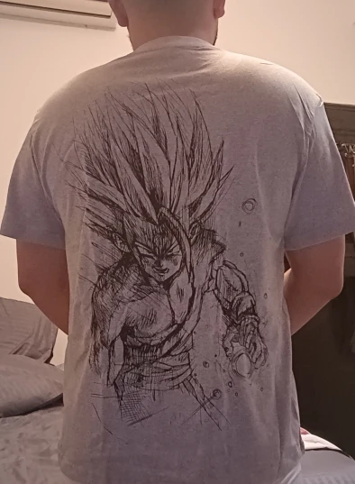 Super Saiyan Oversized Gym T‑Shirt – Anime Pump Cover for Lifters
