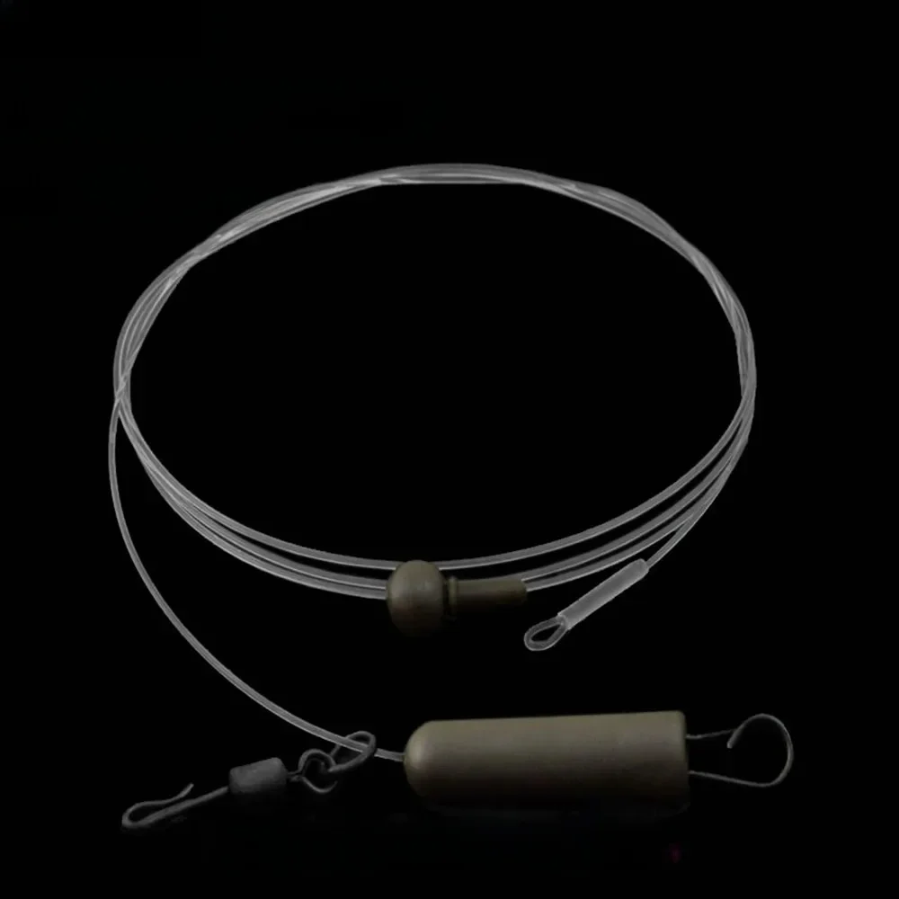 Leader de pĂȘche Ă la carpe 100% matĂ©riau fluorocarbone hĂ©licoptĂšre fondu pour plombs Ă la carpe Camping pĂȘche carpe