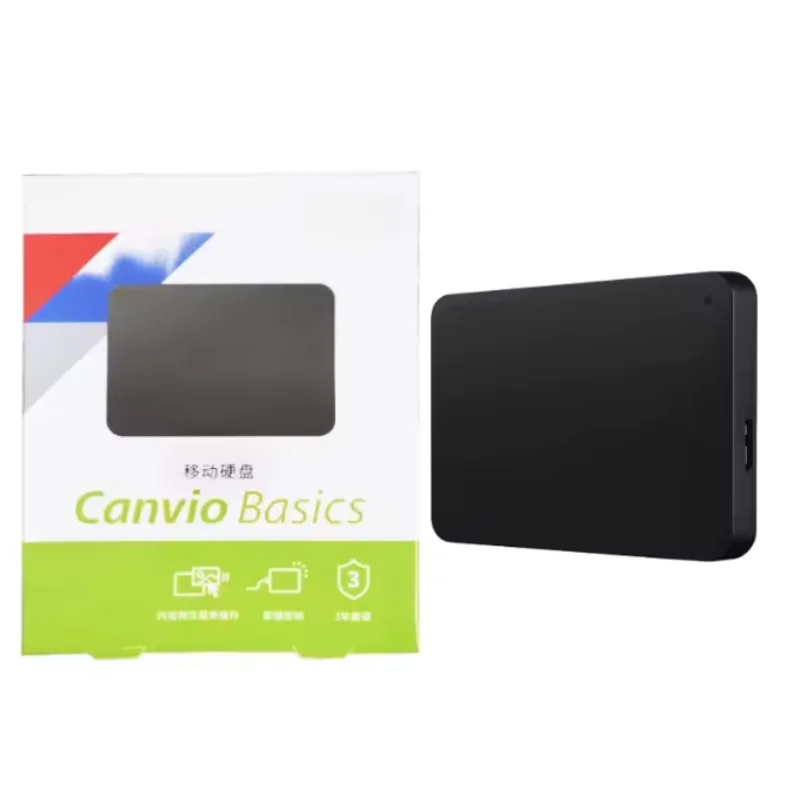 

XMSJ A3 HDTB420XK3AA Canvio Basics 500GB 1TB 2TB Portable External Hard Drive USB 3.0, Black
