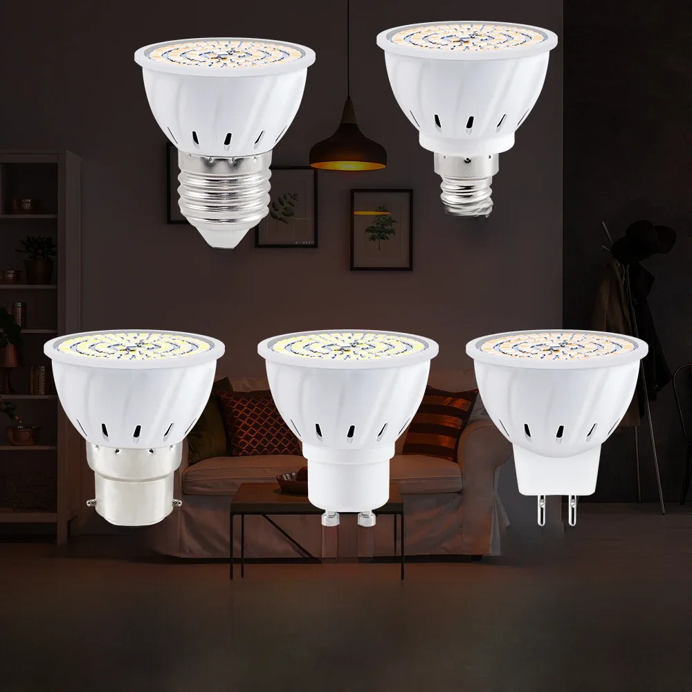 E27/E26 LED Spotlight Bulb GU10 Downlight Recessed Bulbs MR16 Corn Lamp E14 Daylight B22 Candle GU5.3 Decoration Spot Light 220V