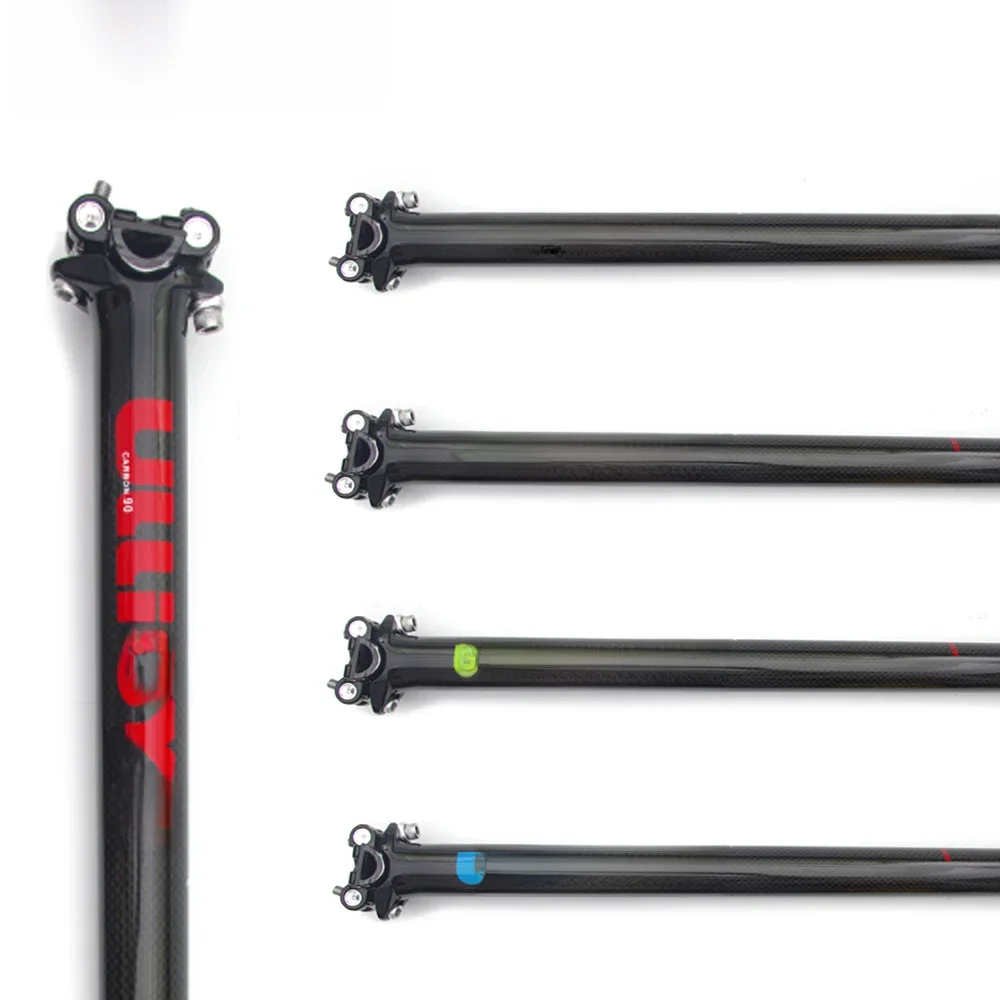 Sztyca rowerowa ULLICYC z włókna węglowego MTB/szosowa sztyca z włókna węglowego seattube27,2/30.8/31.6mm SZG52 — zdjęcie 2