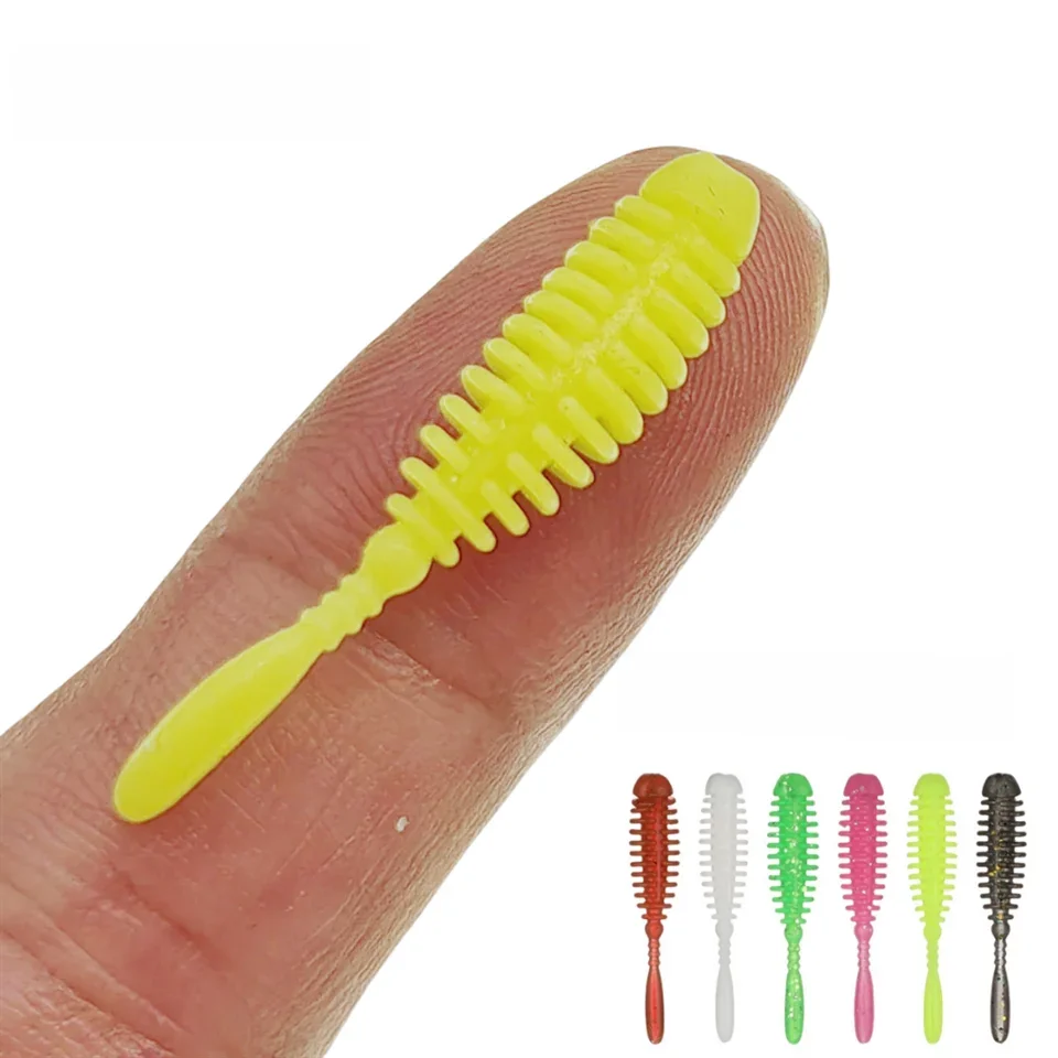 MUKUN 10 sztuk TPE AJING miękka przynęta Rockfish przynęty wędkarskie 0.28g/35mm MINI sztuczna przynęta Swimbaits Jig Lure Wobber Worm Tackle — zdjęcie 2