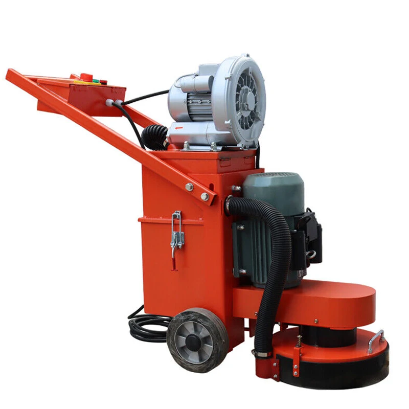 Customized epoxy floor grinder 380mm concrete floor grinding and polishing machine vacuum grinder adjustable grinding depth