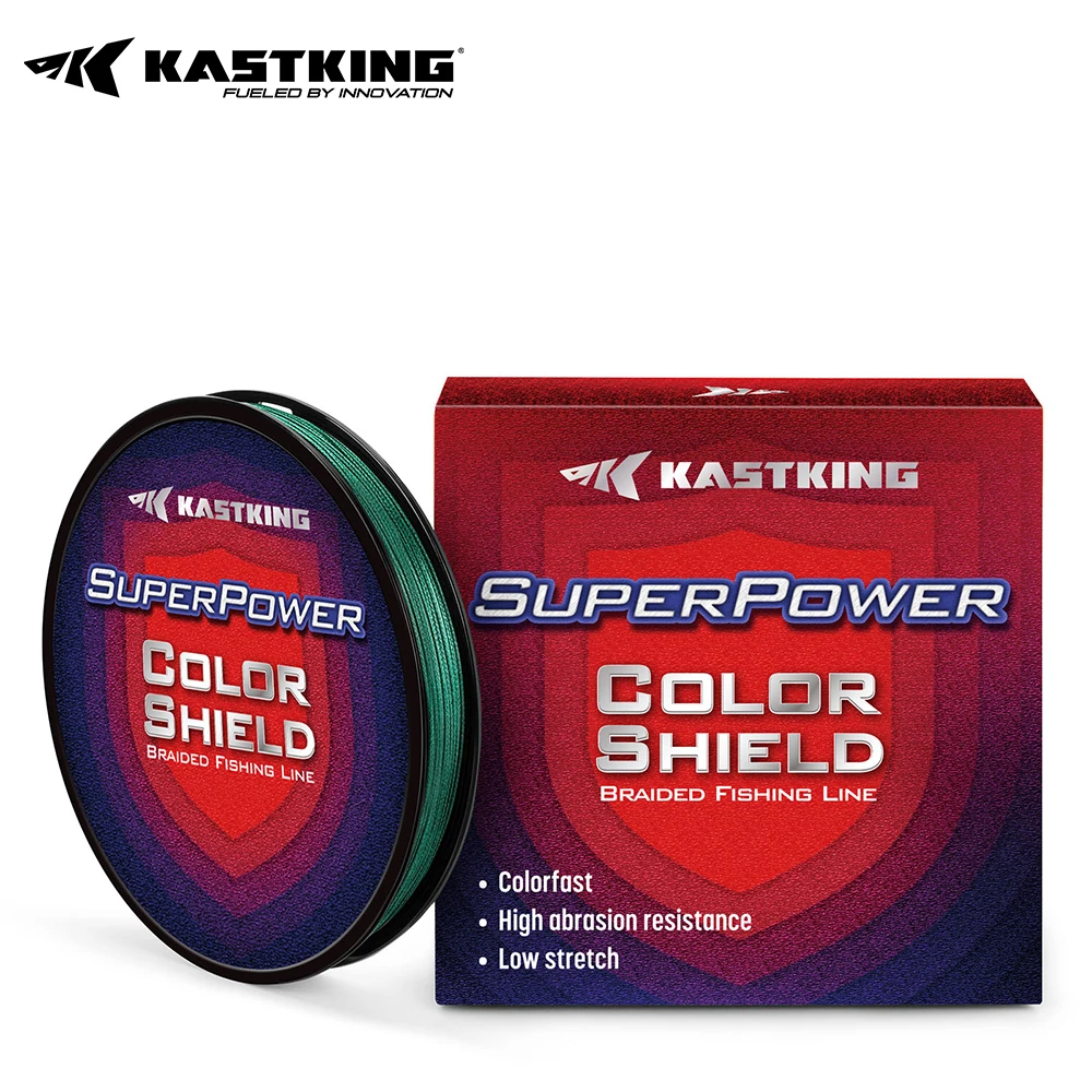 KastKing Superpower ColorShield Polyethylene Braided Fishing Line 4 Strand 10-80LB Fishing Line for Carp Fishing  Wire