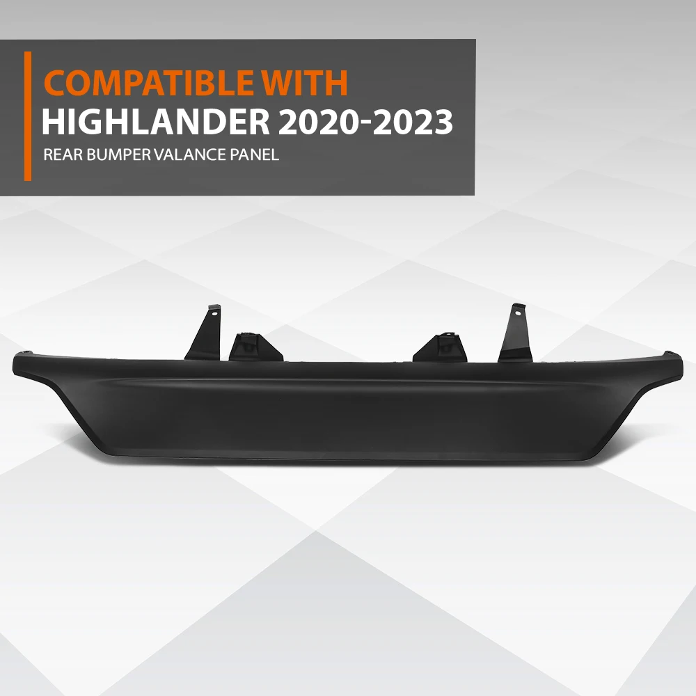 

Задняя накладка бампера (фартук) для Toyota Highlander 2020-2023, номер детали 521510E090, TO1195125, пластик, текстурированный черный, прочный