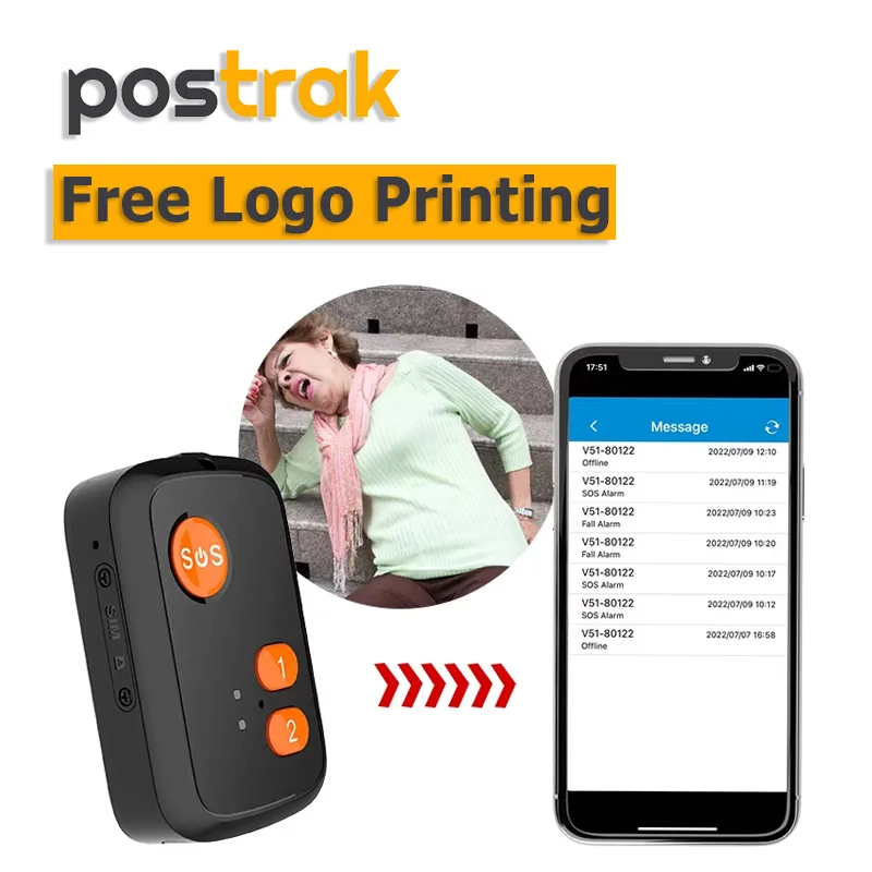 

4G LTE GPS Personal Tracker 1000mAh Battery Big SOS Button For Elder and Kids Tracking
