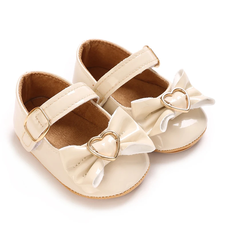 Süße Frühlings- und Herbst-Babyschuhe für 0-18 Monate, Prinzessinnen-Schuhe mit Niedlicher Schleifendekoration, PU-Weichsohle, Rutschfeste Laufschuhe für Kleinkinder – Detail 3