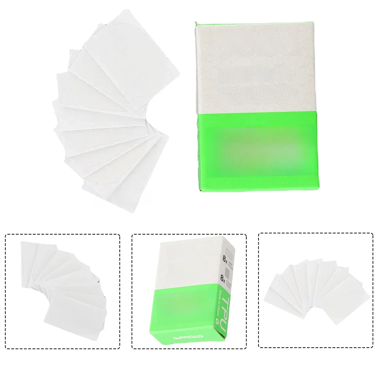 AliExpress 8PCS Bike Repair Patches Stay On Track With A cycling Puncture Repair Kit TPU-Patches Glue-Tyre Tire And Inner Tube bicycle part