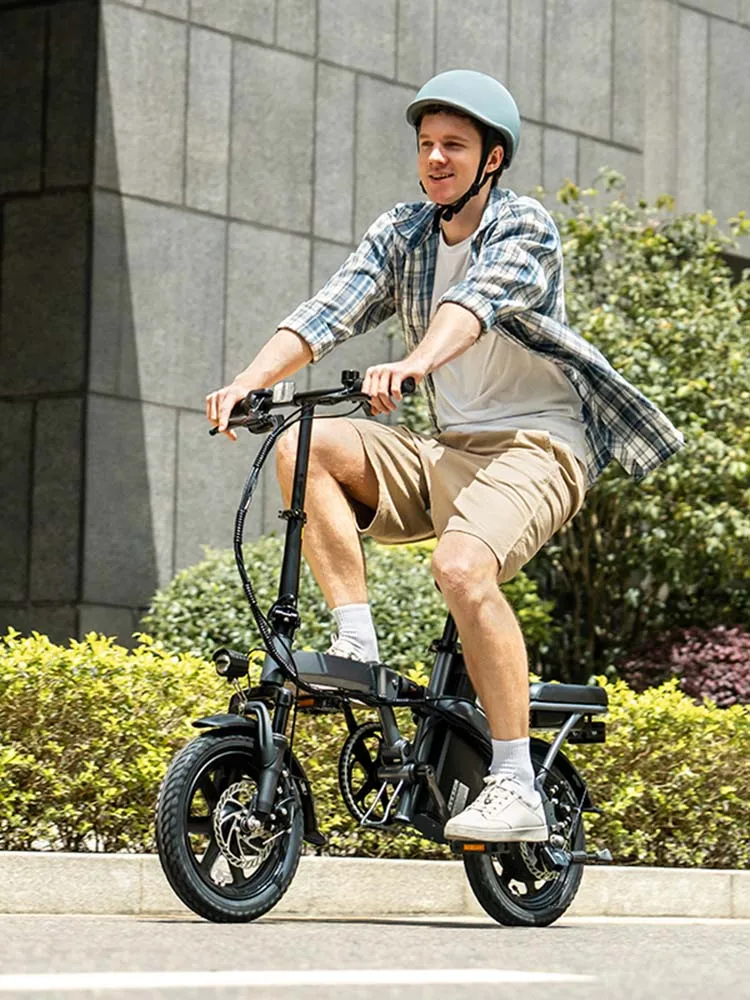 Urlife E-bike 14 inch opvouwbaar 500 W 48 V 7,5 Ah verwijderbaar en snel opladen 40 mijl hydraulische voorvering dubbele schijfremmen Naviga - afbeelding 2