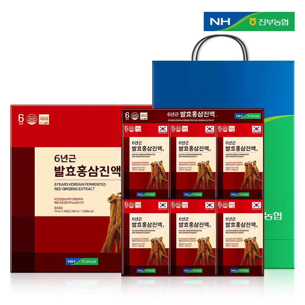 Agricultural Cooperatives 6-year-old effective red ginseng 30-Po immunity domestic red ginseng