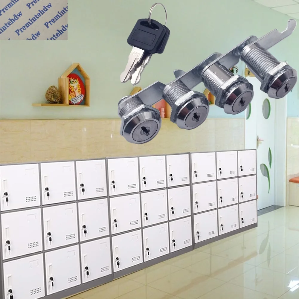 

15Pcs Zinc Cabinet Cam Lock With Master Key File Cabinets Desk Drawer Toolboxes Mailbox Gym Locker