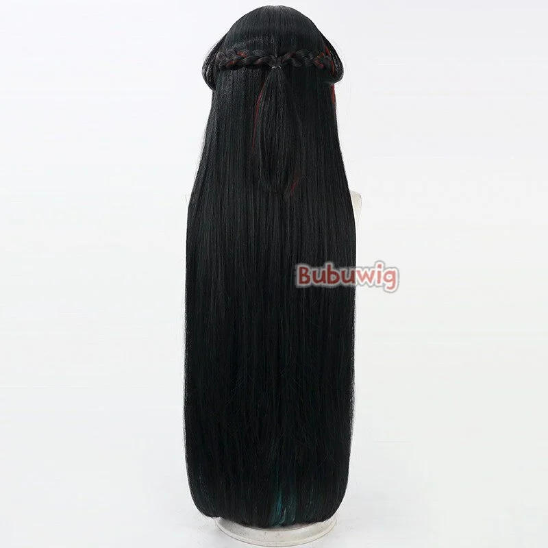 Bubuwig Synthetic Hair Zhuang Fangyi Cosplay Wigs Game Arknights: Endfield Zhuang Fangyi 100cm Mixed Color Wig Heat Resistant 5