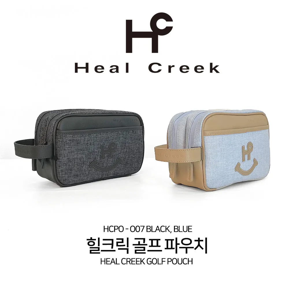 Heal Creek Golf Bag Pouch Modern Fit Two Zipper Large Capacity