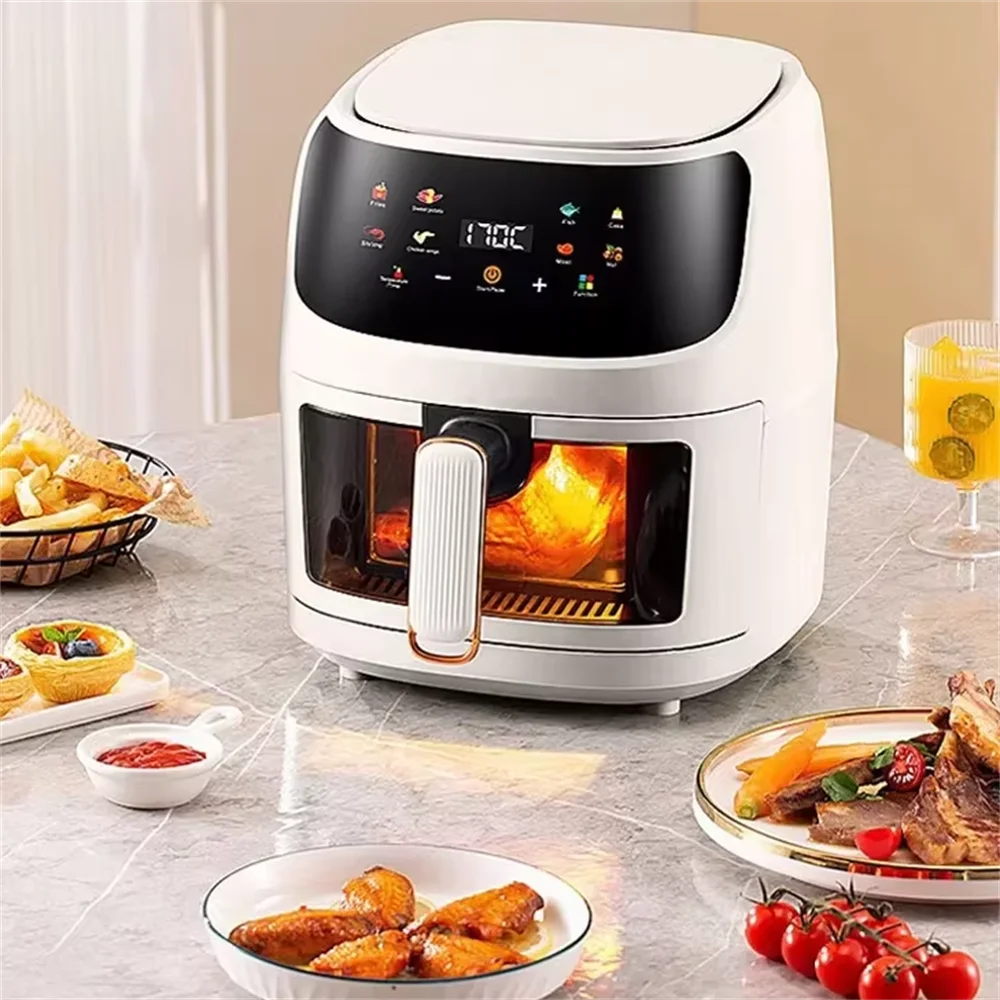 8 liter household fully automatic intelligent oil-free air fryer electromechanical oven