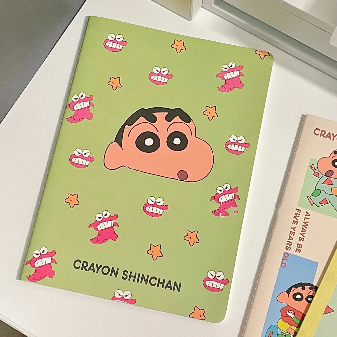 Crayon Shin-chan notebook B5 size Japanese cute girly notepad homework book thick, school student teacher office supplies