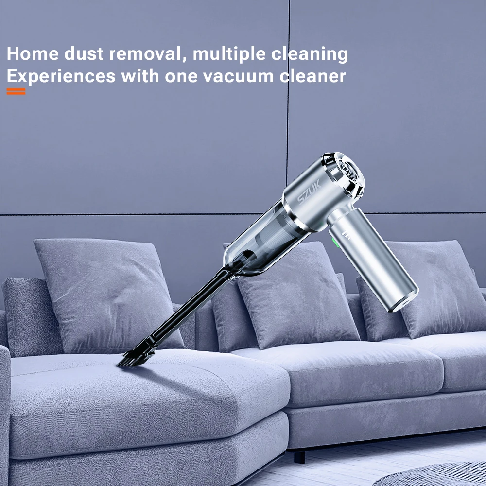 SZUK 180000PA Mini Car Vacuum Cleaner Powerful Cleaning Machine Handheld for Car Portable Wireless Vacuum Cleaner Home Appliance