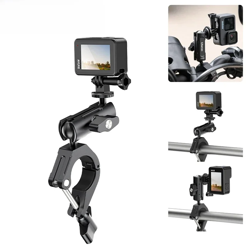 AliExpress Ulanzi Go-quick Ⅱ Metal Bike Bicycle Motorcycle Handlebar Mount Holder Clamp for Gopro 13/8/9/10/11/12 360° Rotation 1/4" Screw