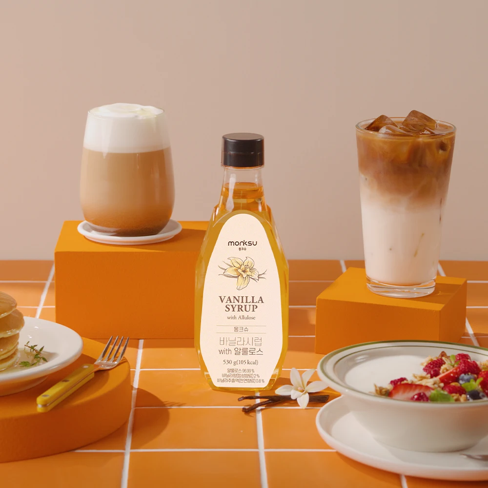 شراب قهوة مونكشو الخالي من السكر منخفض السعرات الحرارية ، بنكهة السكر ، شراب مشروب الجاودار منخفض السعرات الحرارية