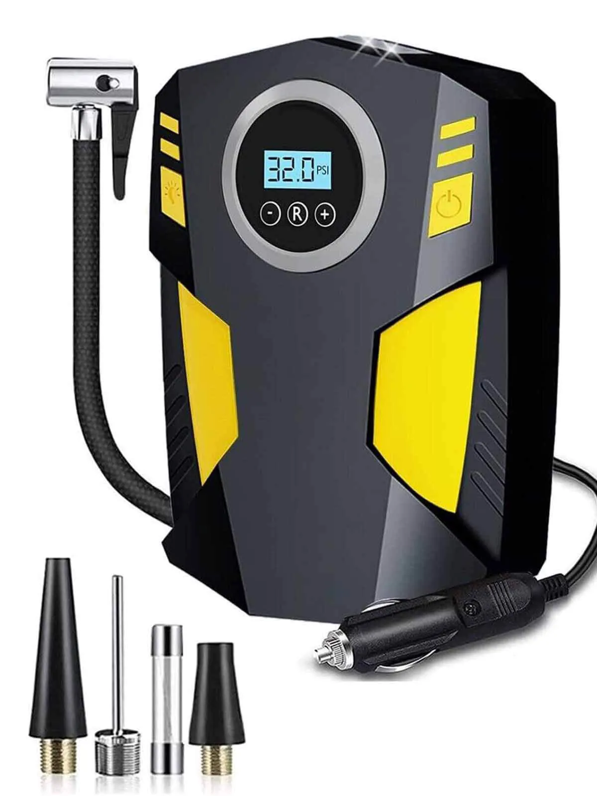 AliExpress NONE 12V Car Tyre Inflator Corded Electric Digital Tire Air Compressor Pump 150PSI for Car Motorcycle Bike Ball