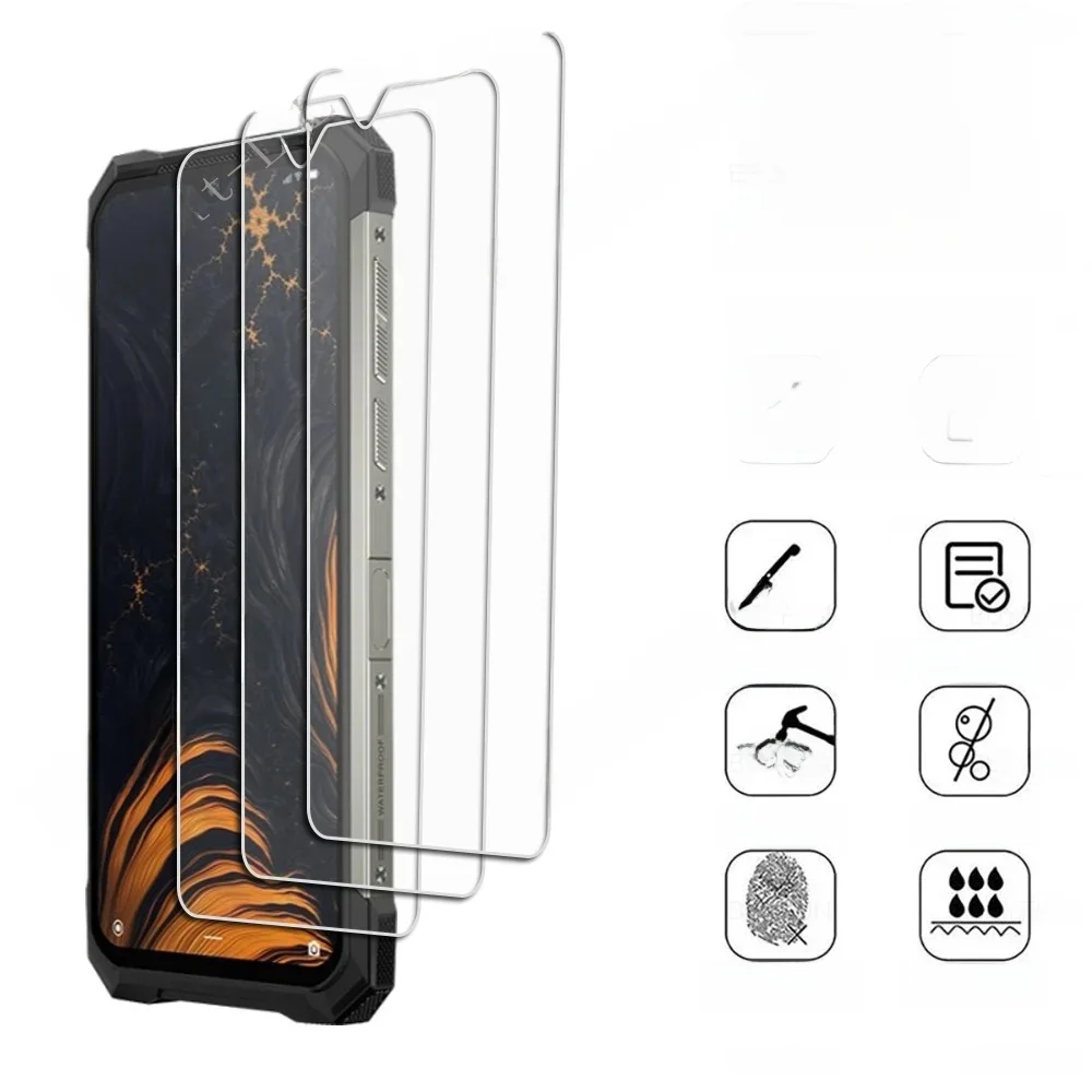 3 SZTUKI Szkło hartowane do Doogee N40 Pro S59 S86 Pro S88 Plus X93 X95 X96 N10 N20 N30 S40 Lite S58 S95 S96 Folia ochronna ekranu — zdjęcie 2
