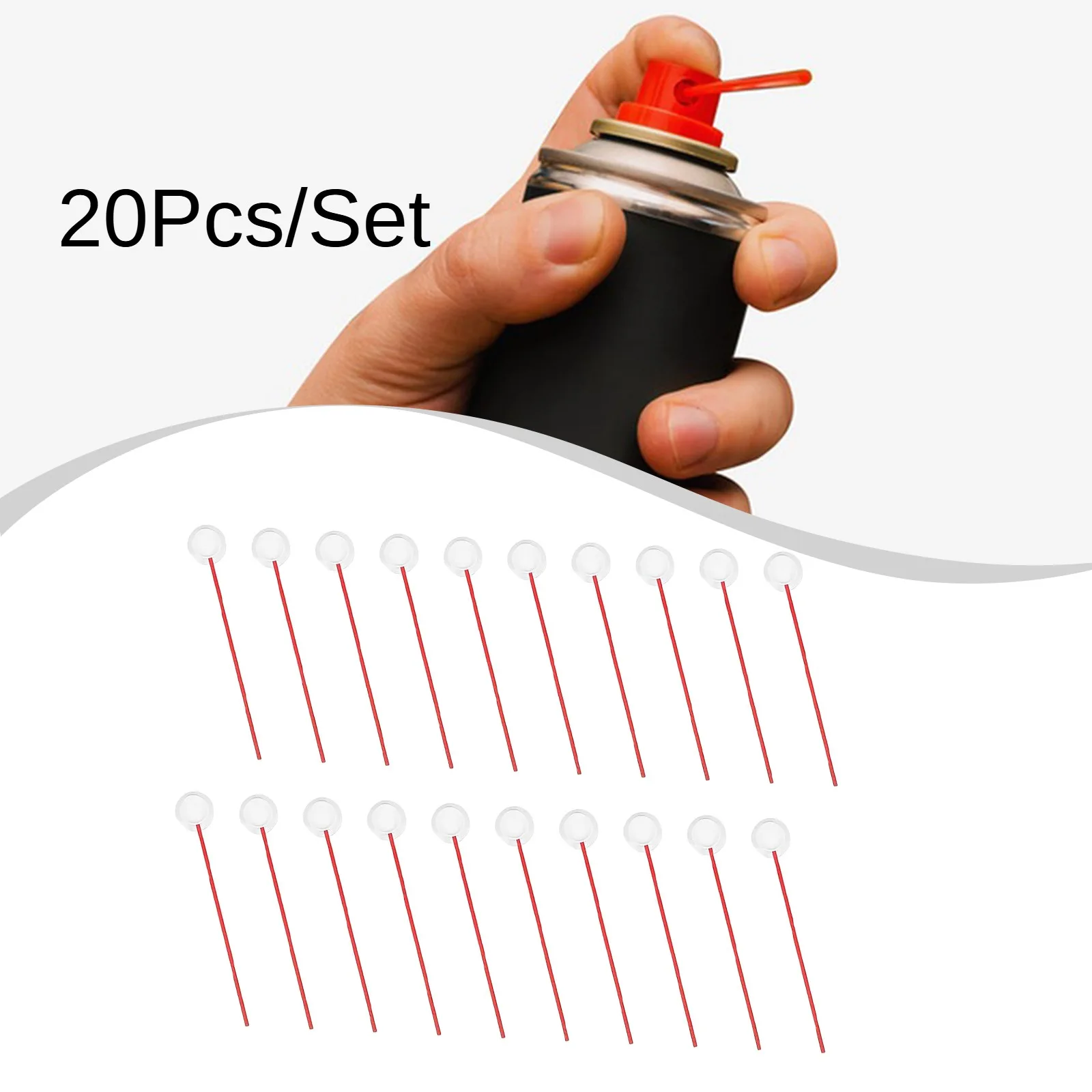 

20Pcs Flexible Spray Can Nozzle Extension Sturdy PP Tubes replaces for Paint Cleaner Electronic Cleaning Industrial Applications