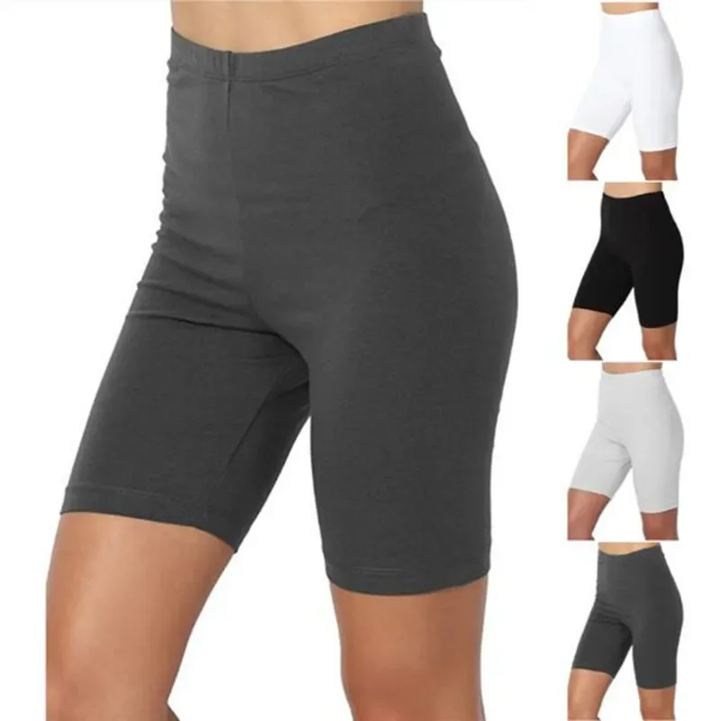 AliExpress Bigsweety Ladies Outdoor exercise Biker Shorts Summer Cycling Shorts Stretch Basic Short Hot Sports Shorts Soft wear Shorts women Bottoms
