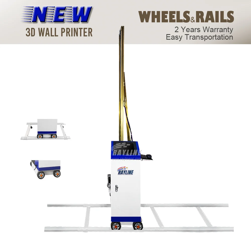 Automatic Outdoor Robot Wall Floor Printing Machine CMYKW Color 3D Vertical UV Wall Art Printer Printing Machine