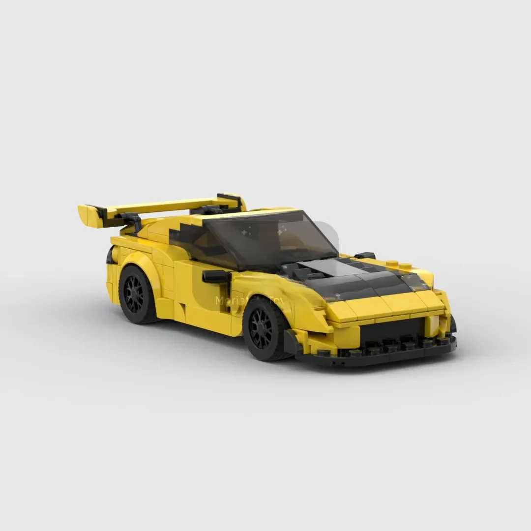 MOC mazda RX7 FD3S/FD/FC voiture de sport de course véhicule Racer blocs de construction brique jouets de Garage créatifs pour les garçons