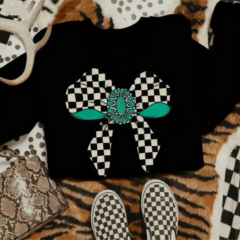 

Толстовка в клетку с бирюзовой лентой, одежда в стиле вестерн, толстовки, наряды в стиле вестерн, женские топы в стиле вестерн