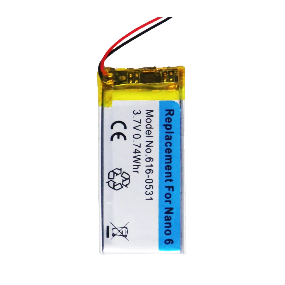 616-0531 3,7V Li-Ion für iPod Nano6 6G 6. Generation MP3 Li-Polymer Wiederaufladbare Nano 6 Batterien + Werkzeuge – Detail 10