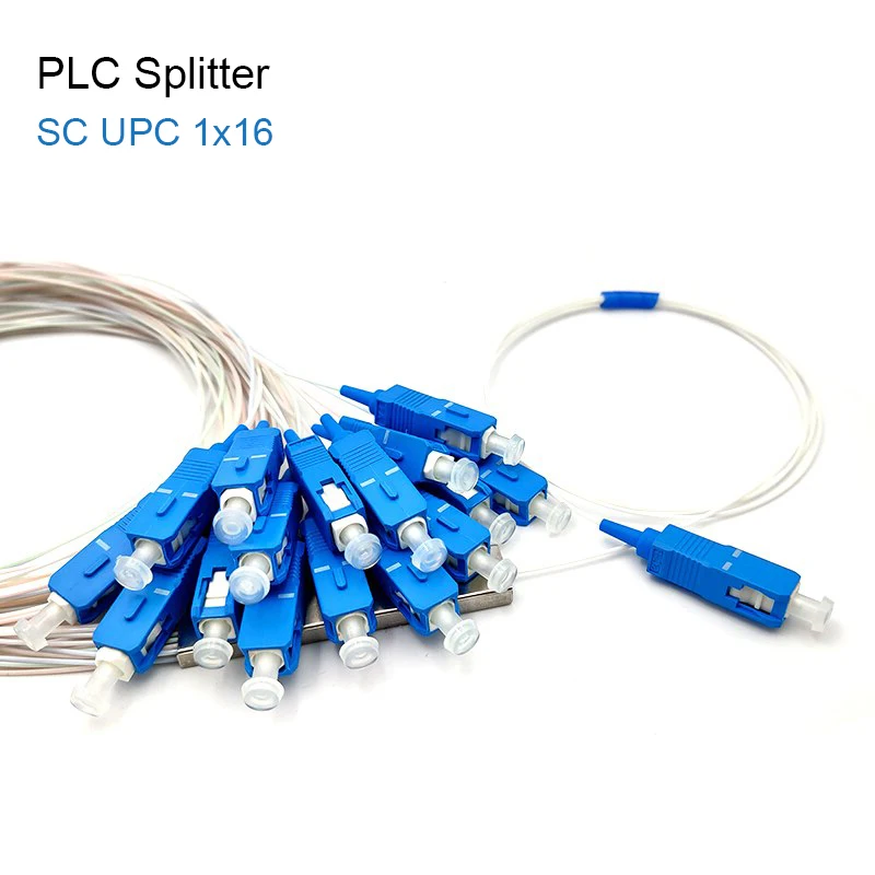 

5/10pcs SC/UPC 1X16 PLC Splitter 0.9mm Steel Tube 1m Fiber Optic Splitter 1*16 FTTH Optical Fiber Connector SC UPC Free Shipping