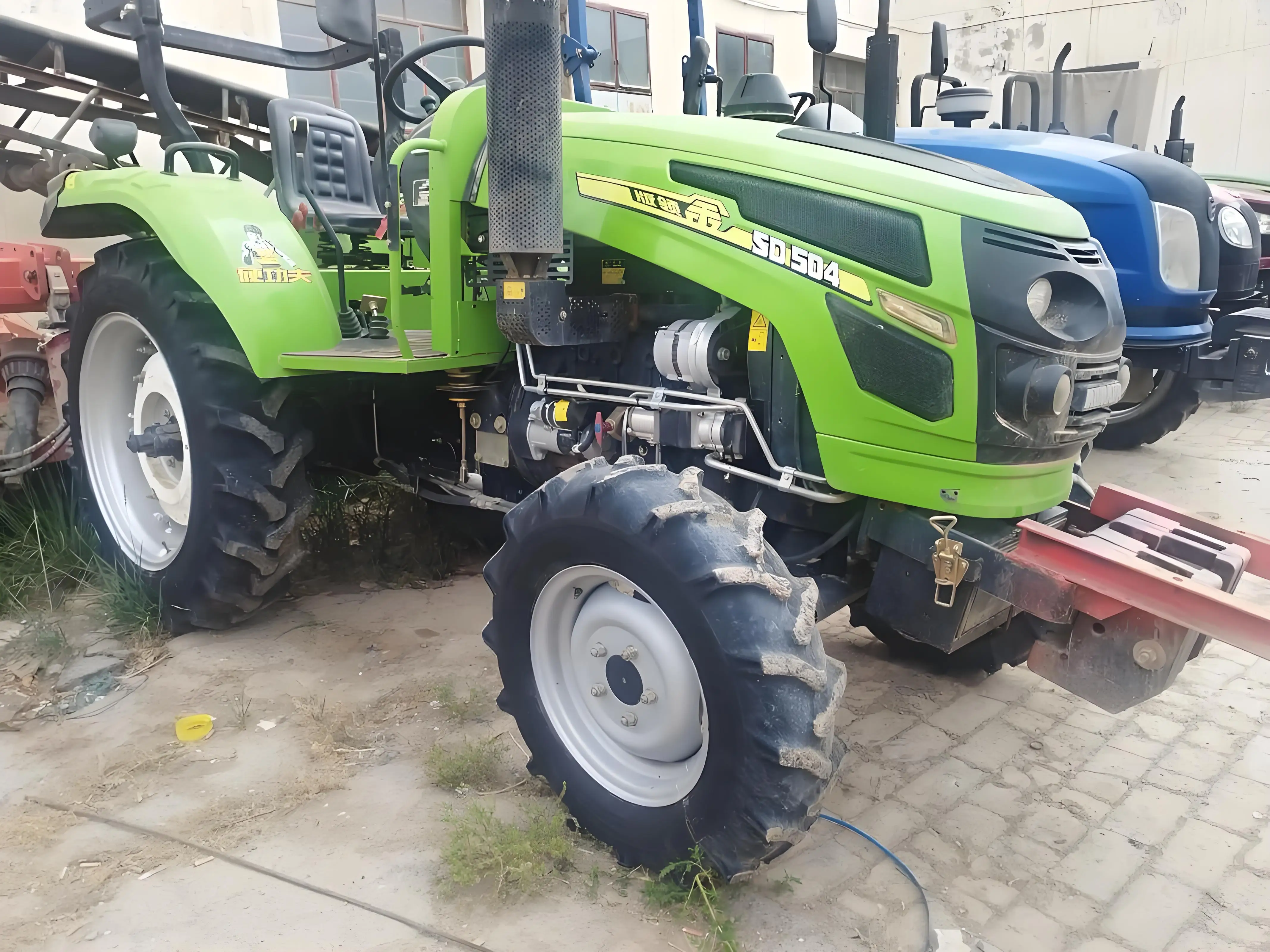 804 tractor CE&ISO certified 58.8kW with floating tire 1850mm working width wetland hydraulic power agricultural tractor