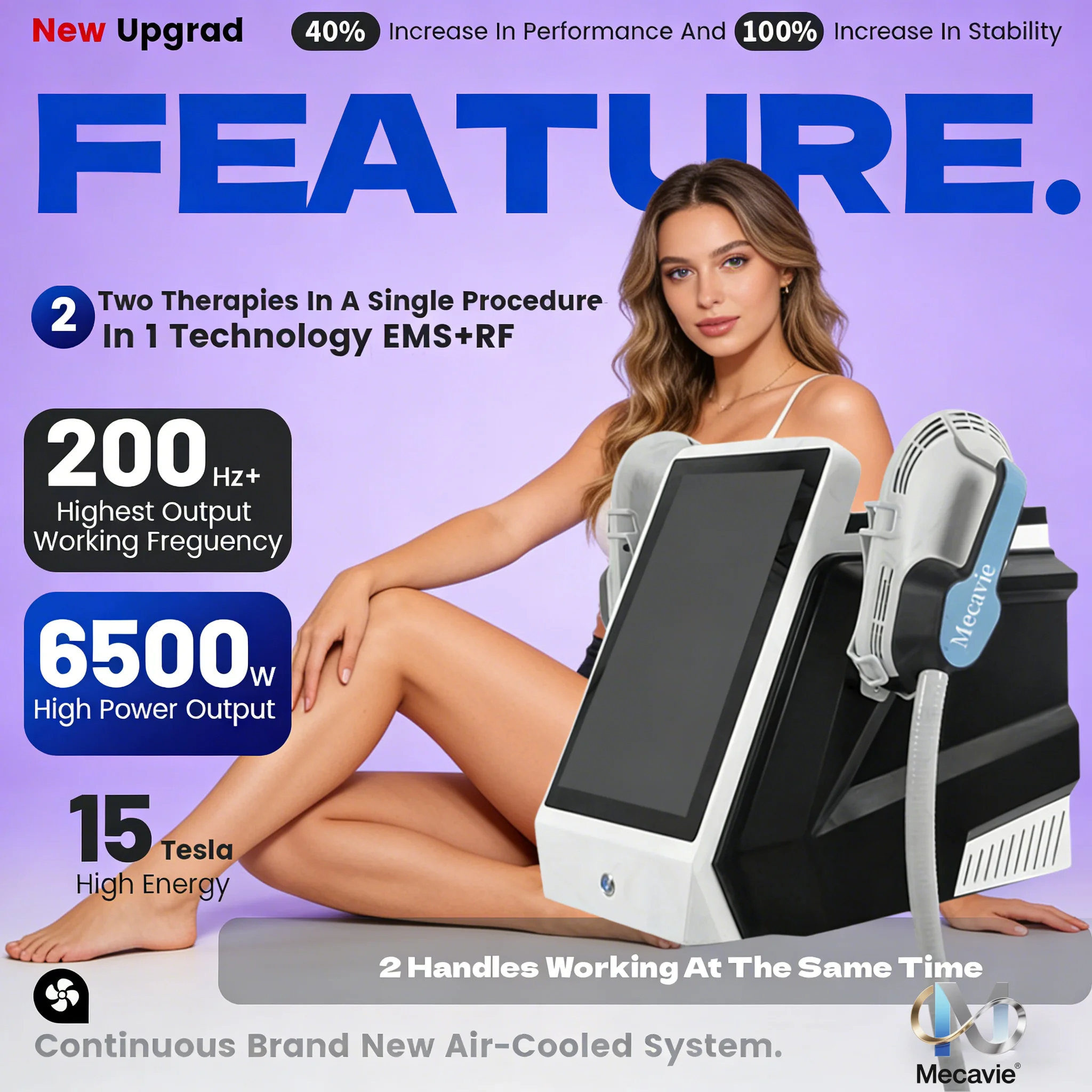 

НОВАЯ радиочастотная технология, стимуляция мышц, 2026, уменьшение жира, косметическое оборудование для похудения, высокая интенсивность, 6500 Вт, машина для коррекции фигуры