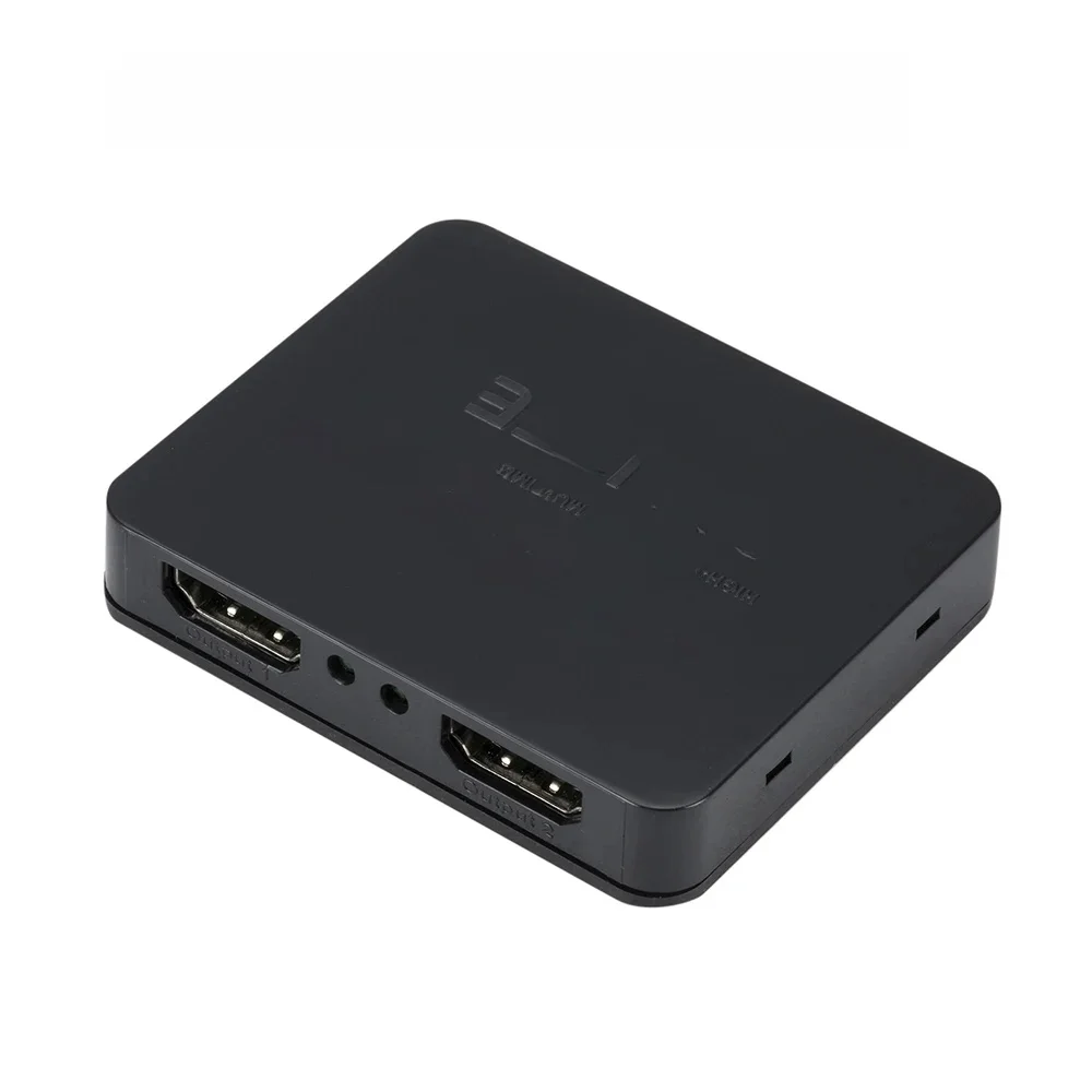 Rozdzielacz 4K zgodny z HDMI Przełącznik HD 1 na 2 wyjścia Wzmacniacz dystrybutora wideo Podwójny wyświetlacz do monitora HDTV Projektor Laptop — zdjęcie 2