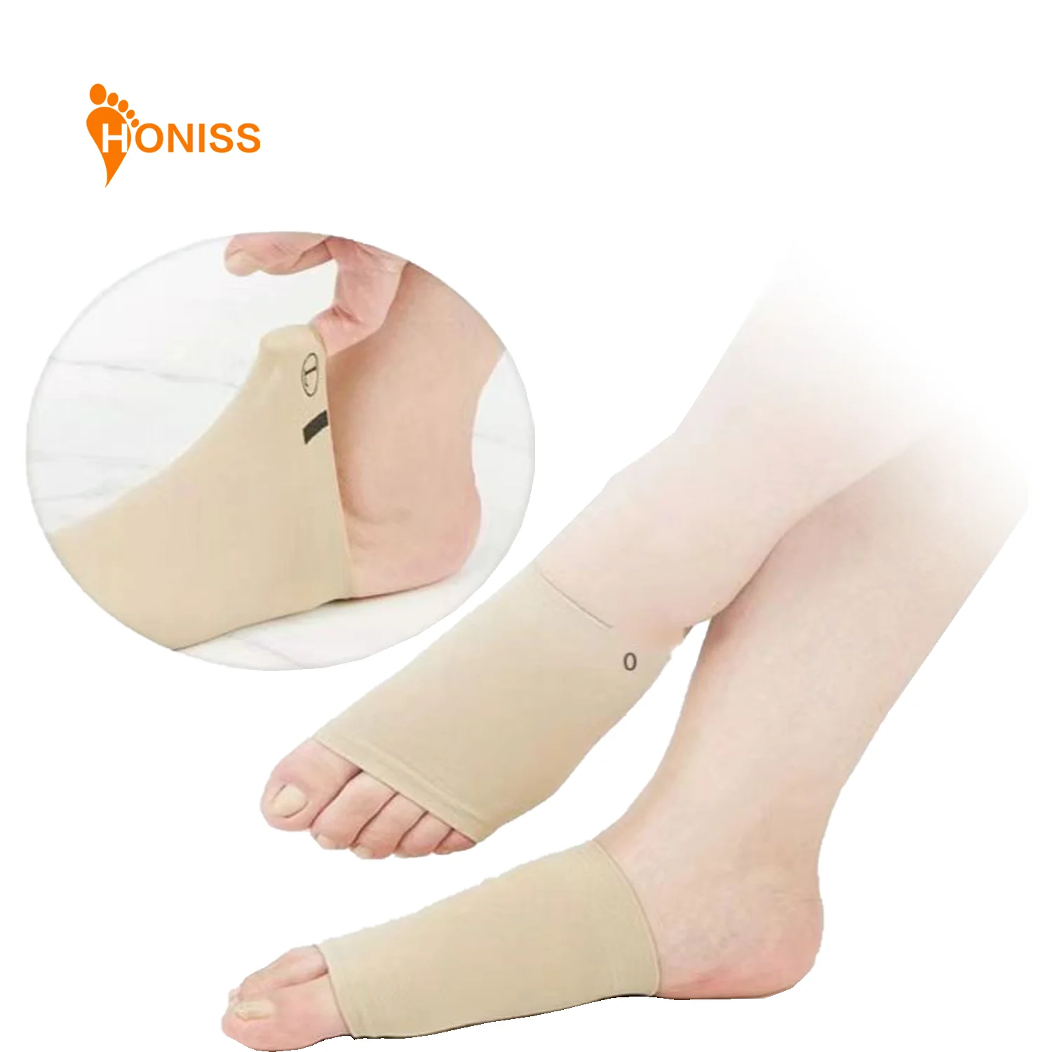 Plantillas ortopédicas de soporte para arco de pies planos para hombres y mujeres, almohadillas de vendaje para zapatos, plantillas deportivas Valgus Varus, 2 pares