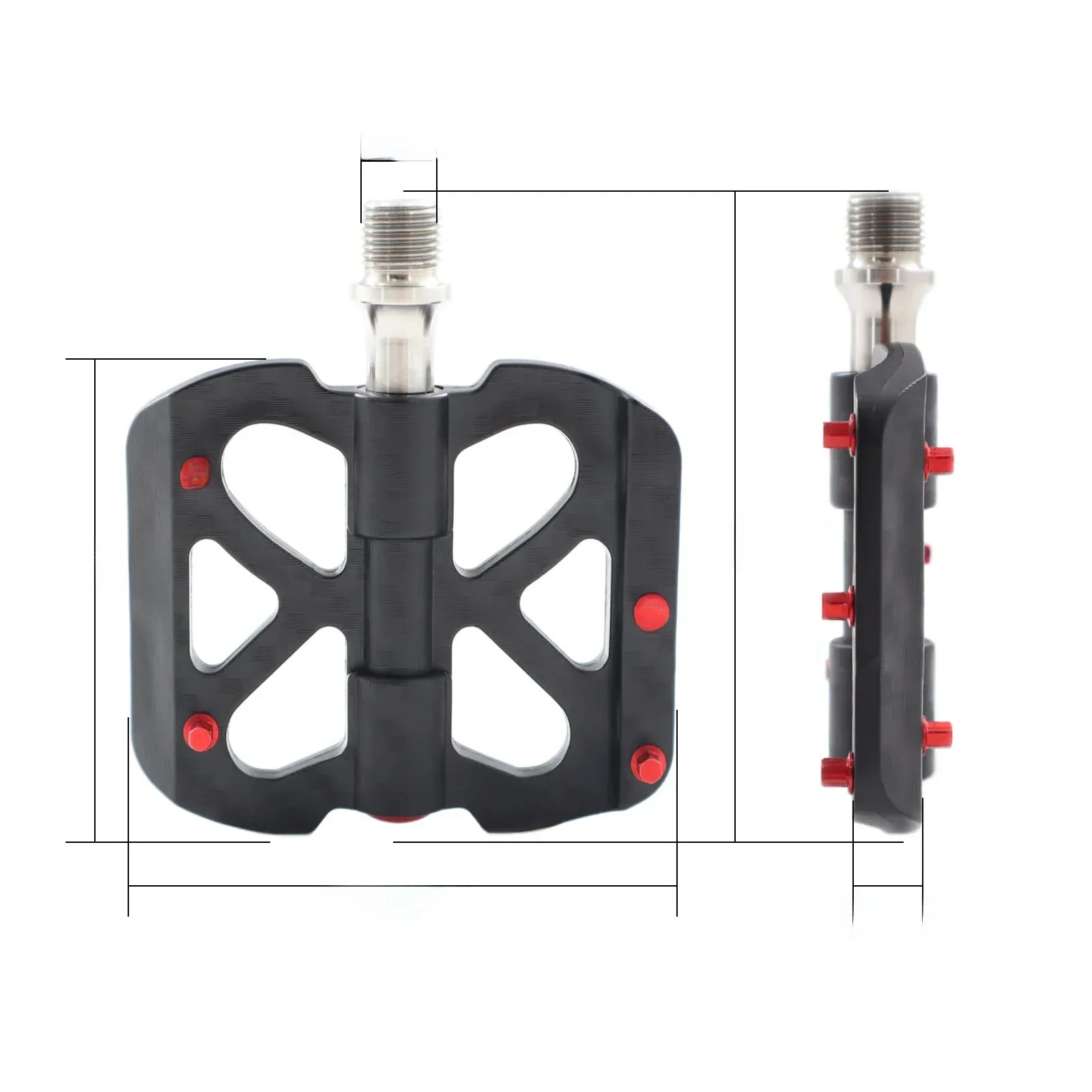 AliExpress TESNO Bicycle Pedals Carbon Fiber Pedal 3 Bearing Ultralight MTB road bike Titanium Non-Slip Quick Release 14mm Universal Thread