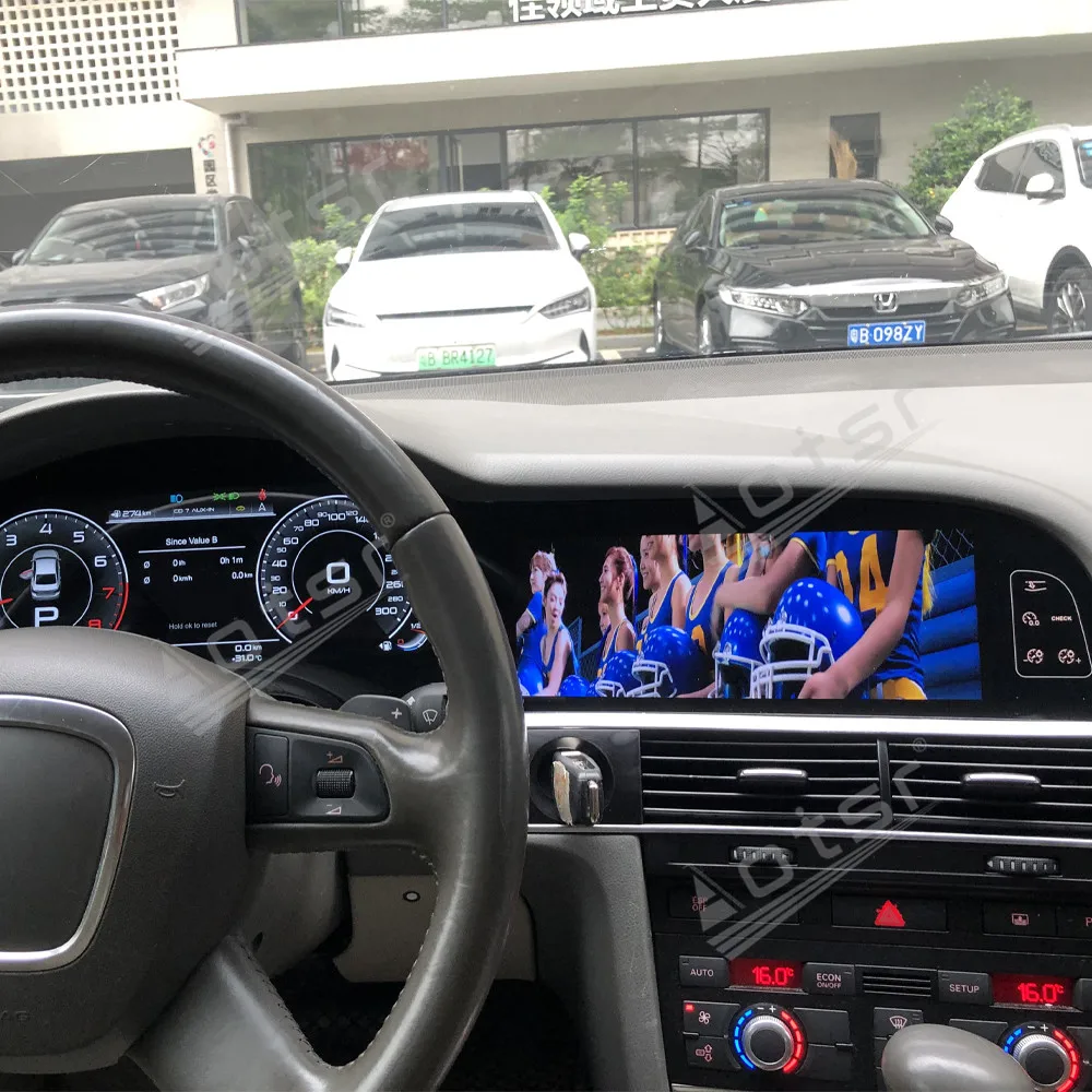Dual Screen Headset for Audi A6, 2005-2009, 2009-2012, GPS Navigation Wireless Carplay Car Radio Digital Integrated Instrument