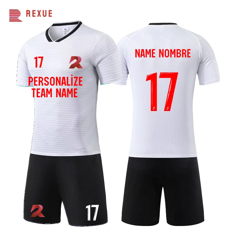 Customize Print Adults Kids Soccer Jersey Uniforms 24/25 Men Boys Football Team Sets DIY Futsal Training Tracksuit Sport Suits