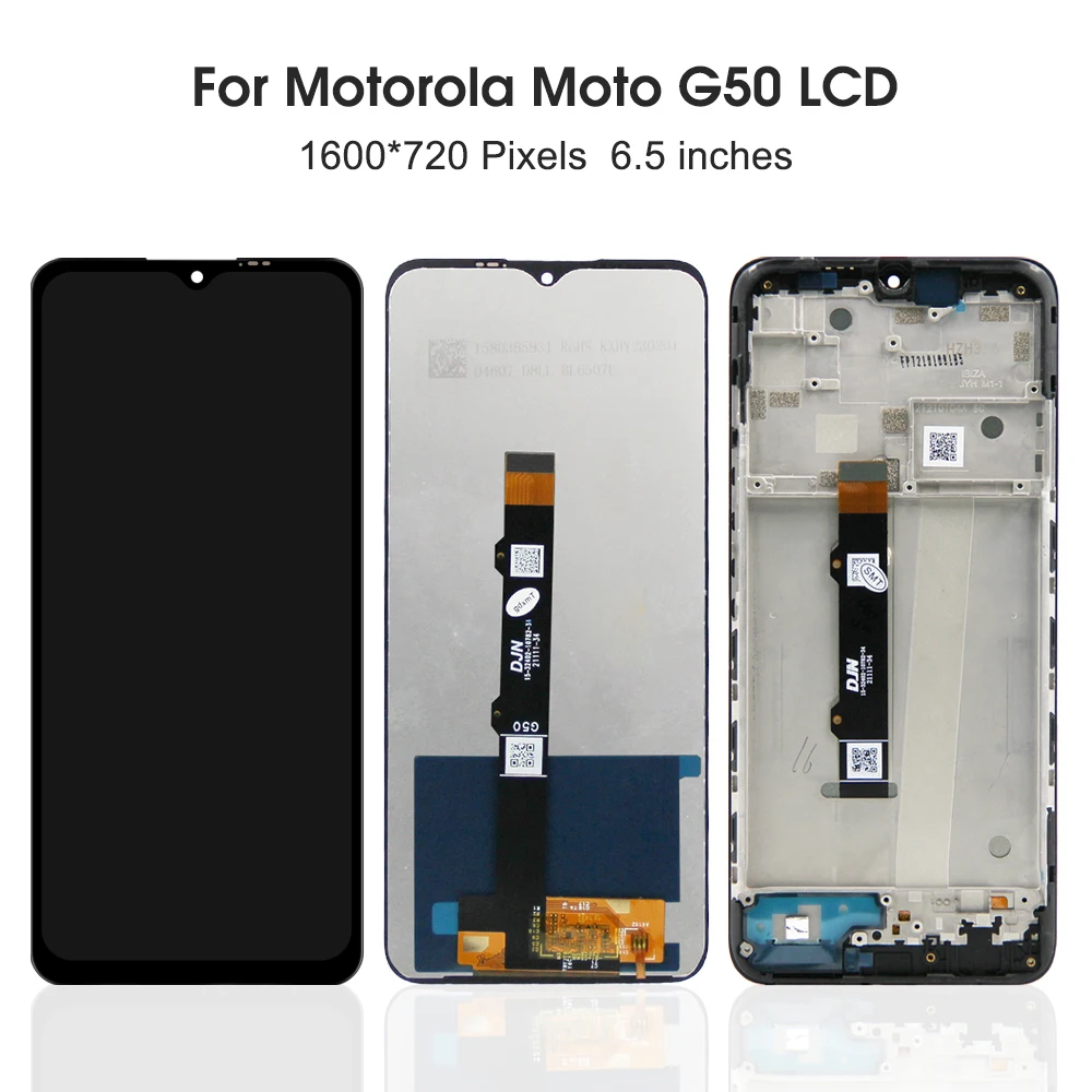 6.5 inch For Motorola Moto G50 Lcd XT2137-1 XT2137-2 Screen Display Touch Digitizer Assembly For Moto G50 5G LCD  XT2149-1