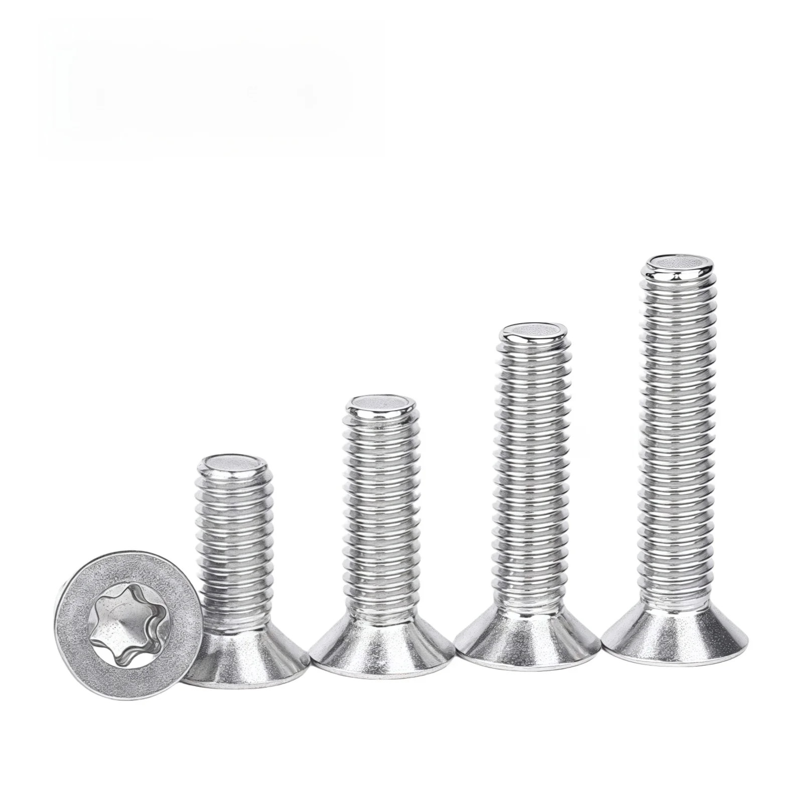 WZHUIDA boulon à vis à tête fraisée plate Torx à Six lobes M1.4 M1.6 M2 M2.5 M3 M4 M5 M6 304 A2-70 acier inoxydable GB2673