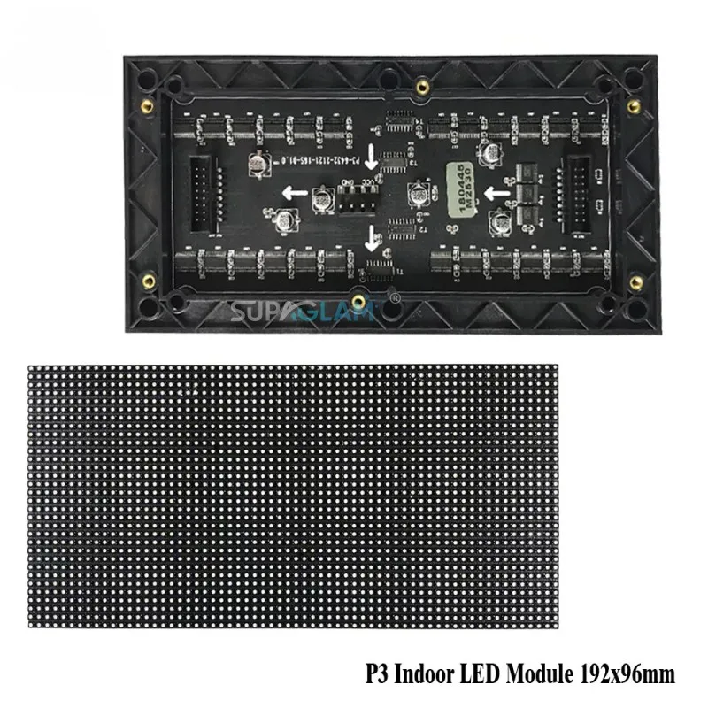 

P3 RGB Pixel panel HD Display 64x32 dot Matrix SMD2121 Led Module Indoor Screen Full Color Video Wall 192x96mm Message Board