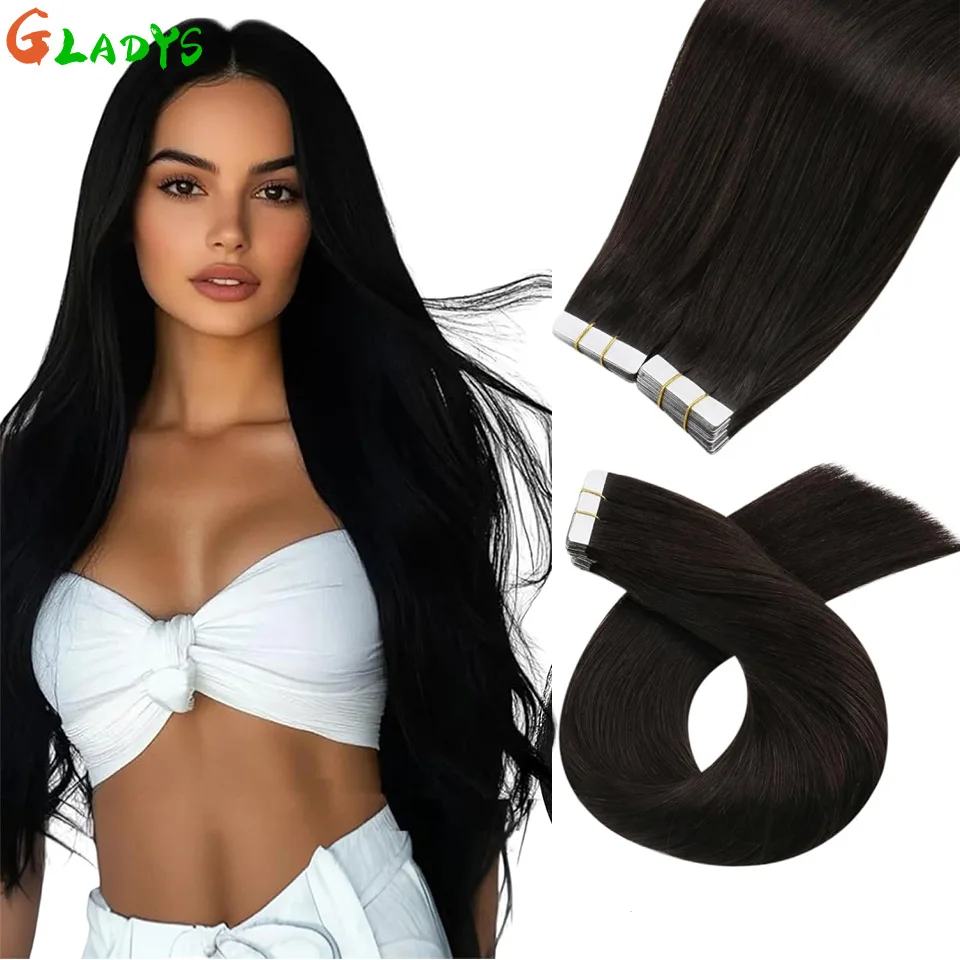 

26 Inch 1 3 Pcs/lot Straight Synthetic Tape In Hair Extension Natural Black Double Sided Adhesive Tape Hair Extensions For Women