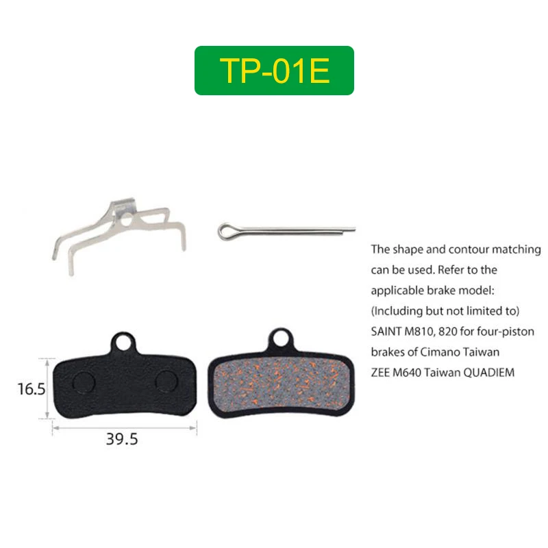 2 Pairs/4pcs MTB Bicycle Hydraulic Brake Pads Bike Brake Semi-Metallic For SHIMANO SRAM AVID Disc Bicycle Bike Part Cycling