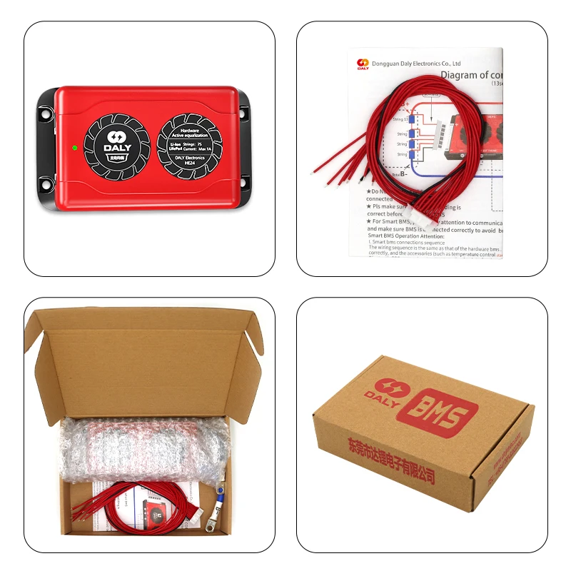 Daly Li-ion LFP Battery 1A Active Balancer Current 12V 24v 36V BMS Active Balance Accessorie Hardware Version 3S 4S 6S 7S 8S10S