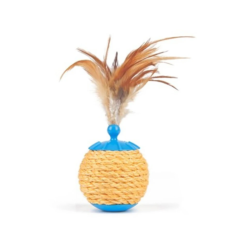 [Pettoria] Le Chick ball shape cat toy blue