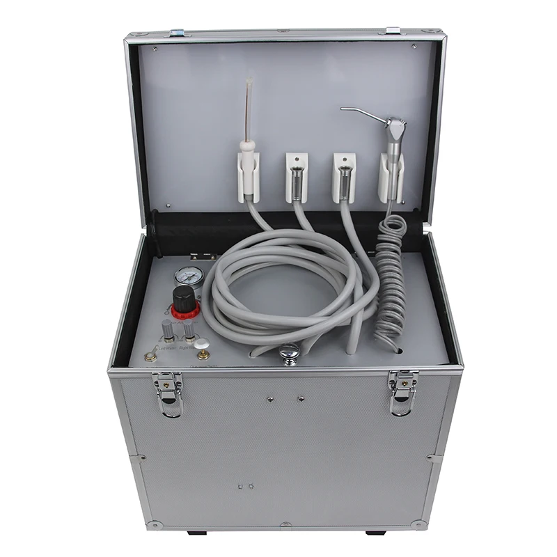 BD-402 Portable Dental Treatment Unit Handheld Dental Delivery Cart Air Water System for Dental Clinic and Laboratory