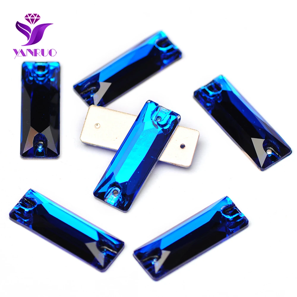YANRUO 3255 Cosmic Baguette Alle Farben Aufnähsteine Glas-Strasssteine für Trikotkleider, zum Aufnähen von Strasssteinen für Kleidung – Detail 26
