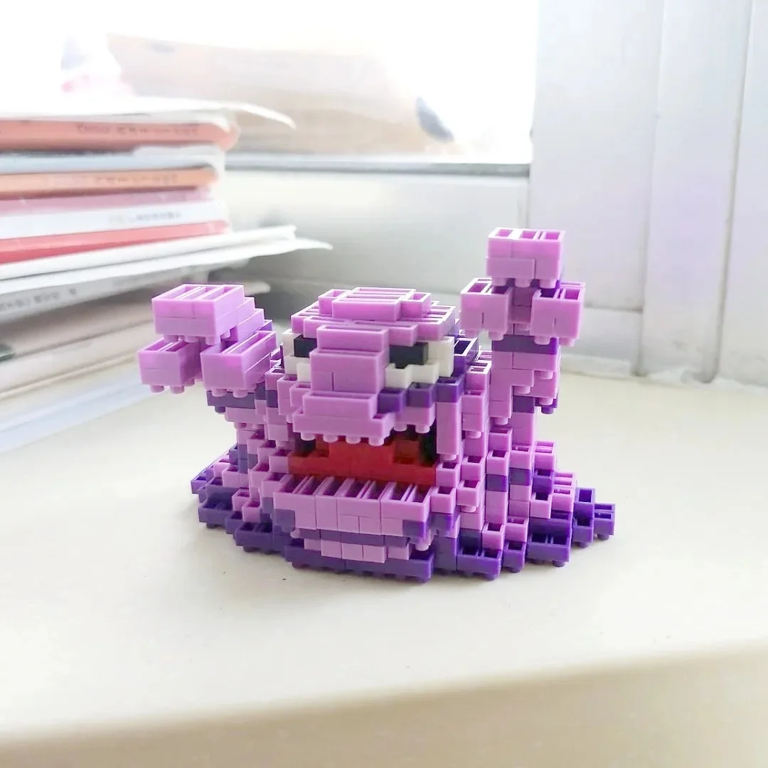 Blocs de construction Pokemon 75 styles, dessin animé Kawaii Picachu Animal, Mini modèle d'éducation, jeu graphique, jouets Pokemon