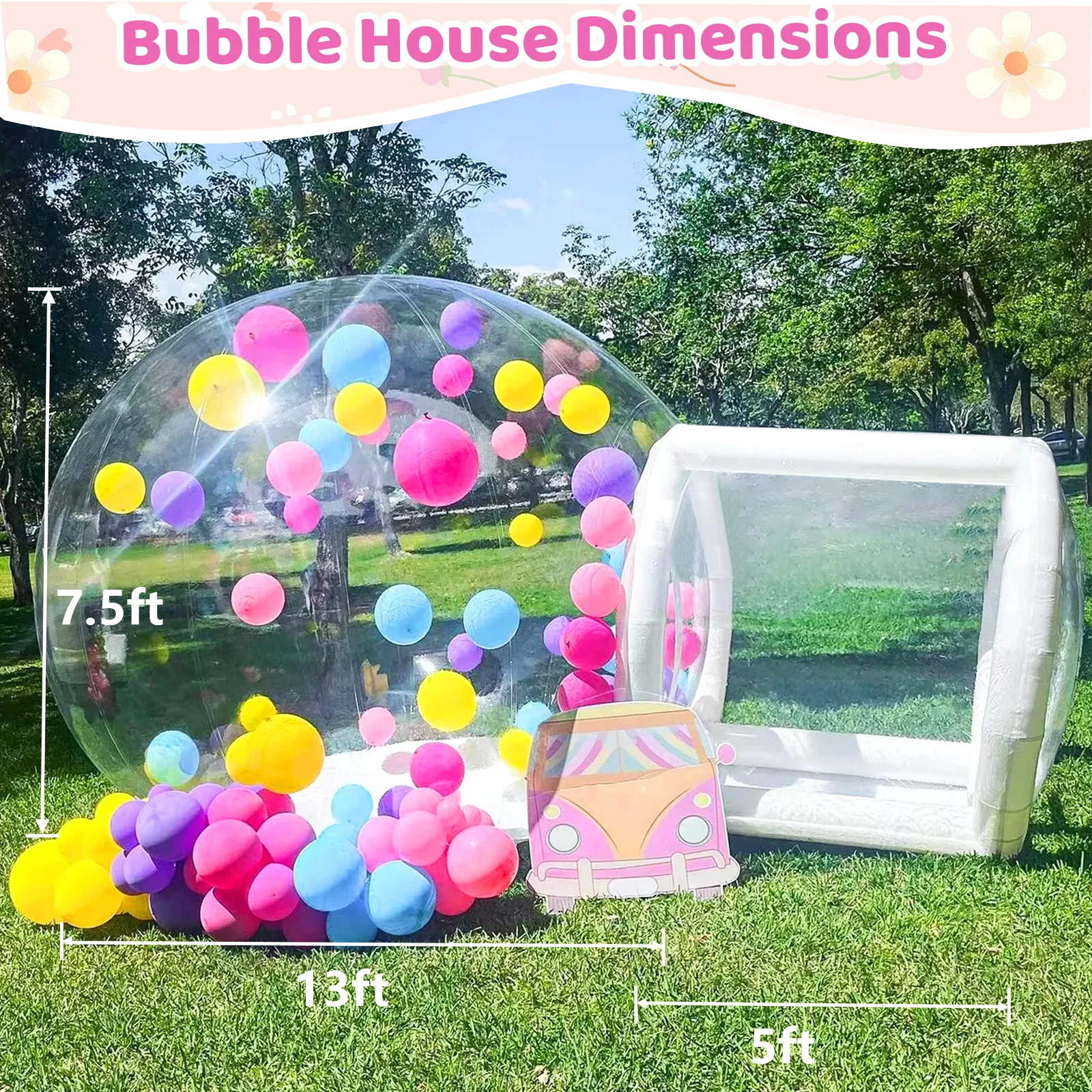 Transparante opblaasbare partytent, bubbelhuis, koepeltent, voorraad in Europees magazijn, geschikt voor bruiloften, evenementen, fotografie achtergronddecoratie